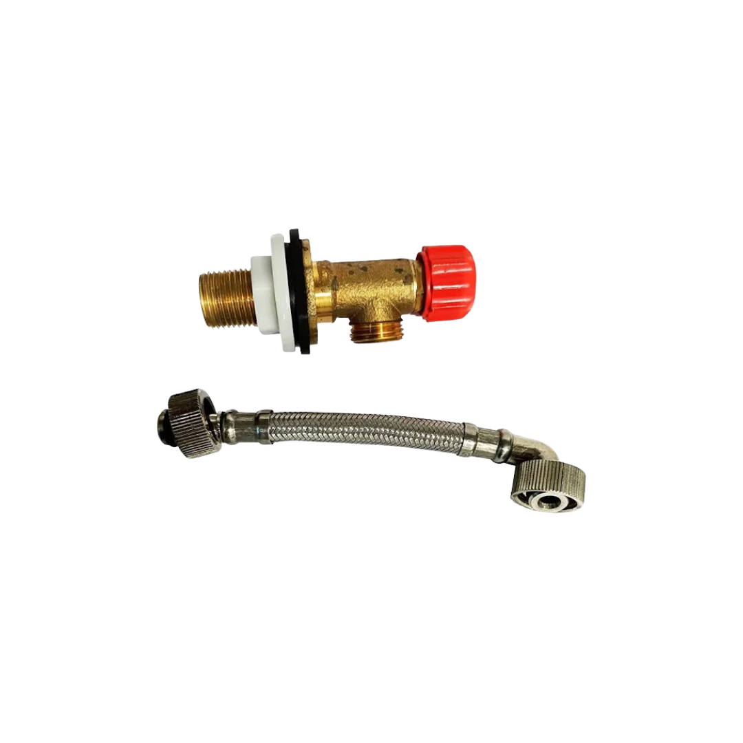 Roca_Plumbing and Flushings_Roca Angle Valve & Braidedhose for SlendraPlus Toilet Series